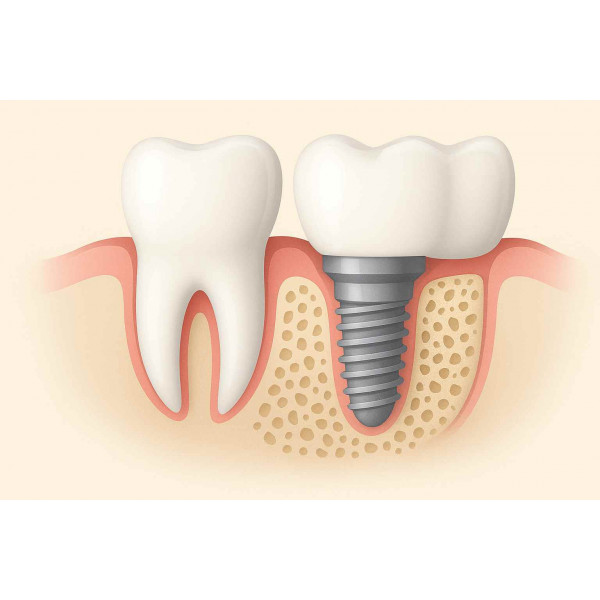 Phẫu thuật ghép xương nhân tạo để cấy ghép implant