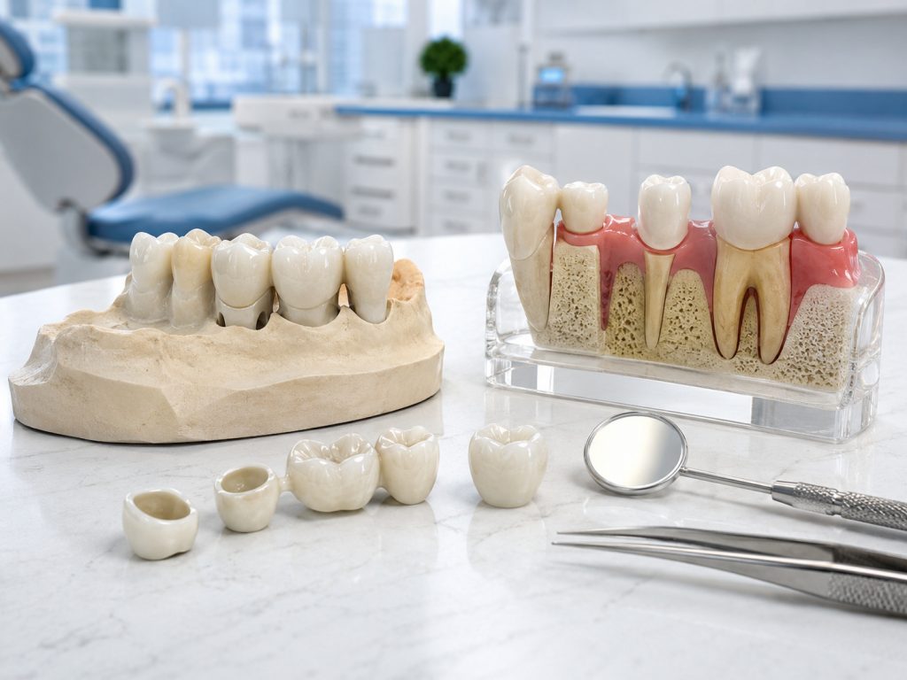Bạn có biết 3 yếu tố chính ảnh hưởng đến thành phần cầu răng sứ khi chăm sóc răng