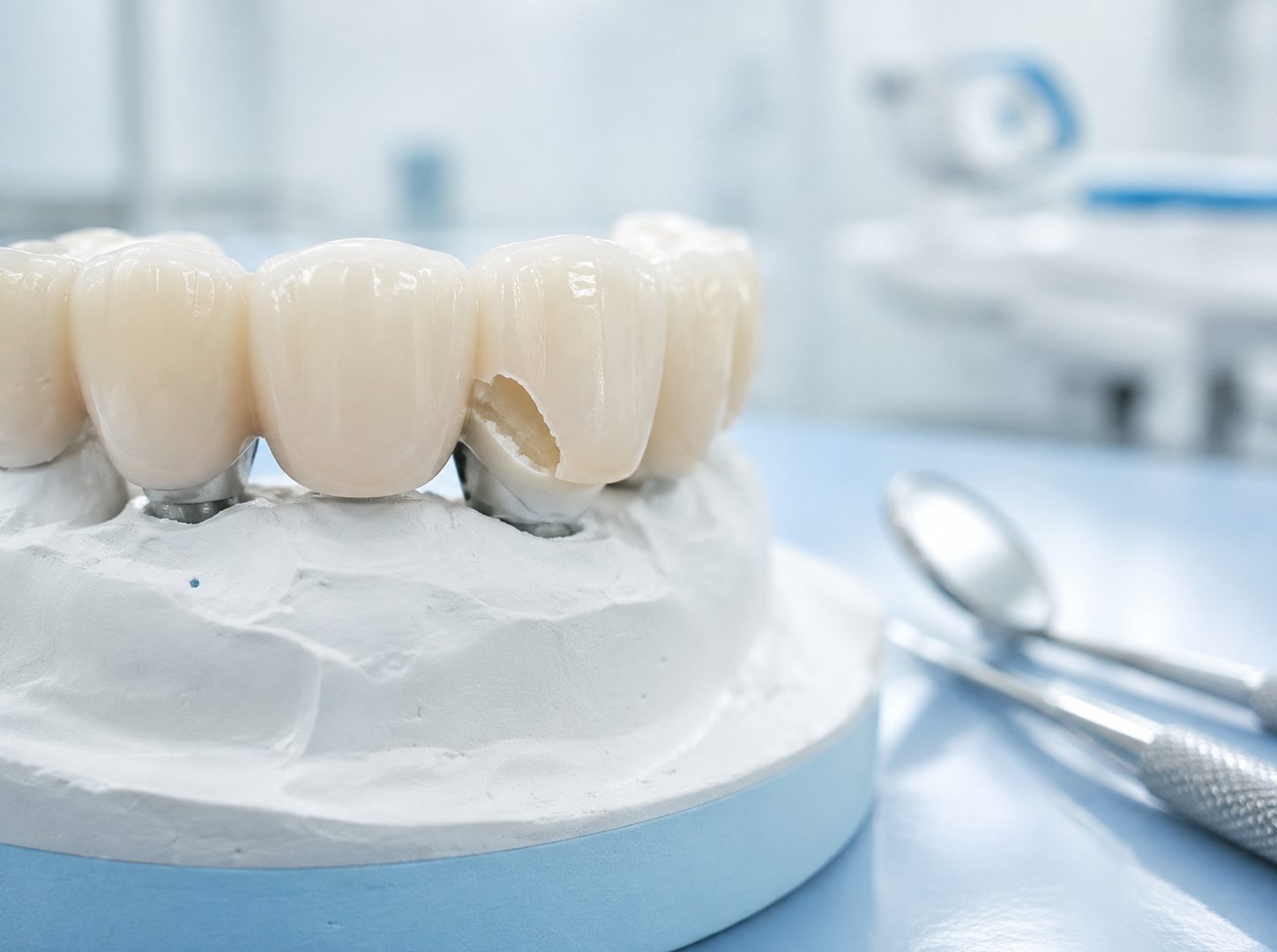 Bạn có biết 8 rủi ro chính ảnh hưởng đến cầu răng sứ bị mẻ khi chăm sóc răng