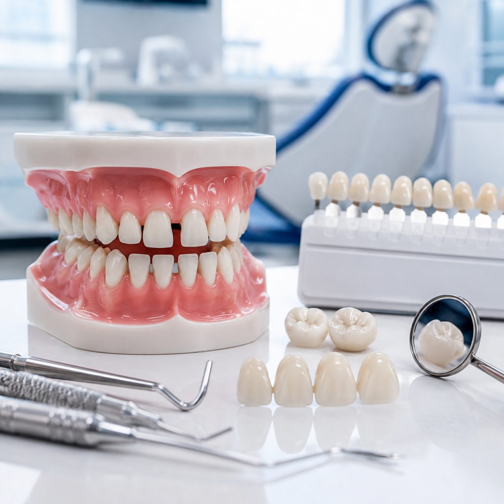 8 điều cần biết về bọc răng sứ răng thưa trước khi lựa chọn